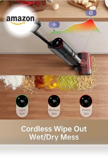 Wet Dry Vacuum Cleaner, Cordless Vacuum Mop All in One, Smart Floor Cleaner for Hard Floor — Sweepers, Dreame
