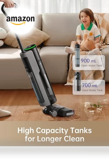 Wet Dry Vacuum Cleaner, Cordless Vacuum Mop All in One, Smart Floor Cleaner for Hard Floor — Sweepers, Dreame