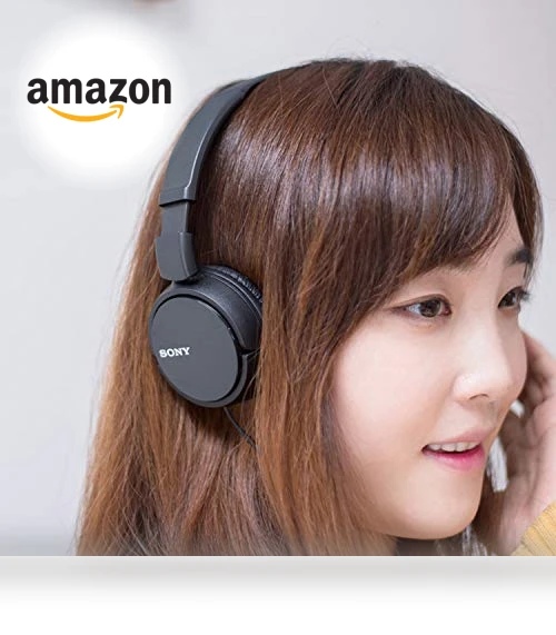 Wired On-Ear Headphones with 3.5mm Jack, Lightweight Design — On-Ear Headphones, Sony