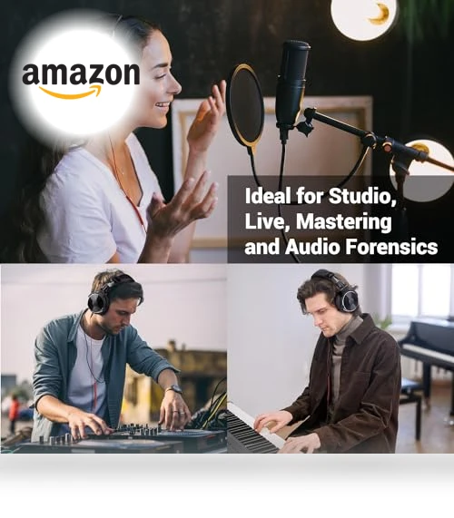 Wired Over Ear Headphones with 50mm Drivers for Studio Monitoring — In-Ear Headphones, OneOdio