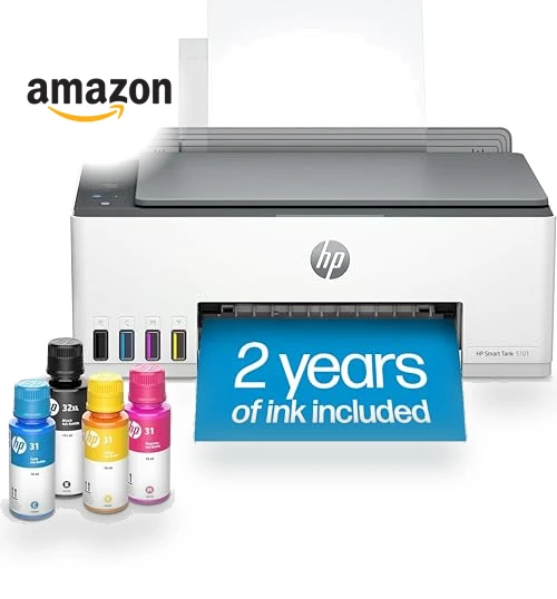 Wireless All-in-One Ink Tank Printer with 2 years of ink included — Printer Supplies, HP