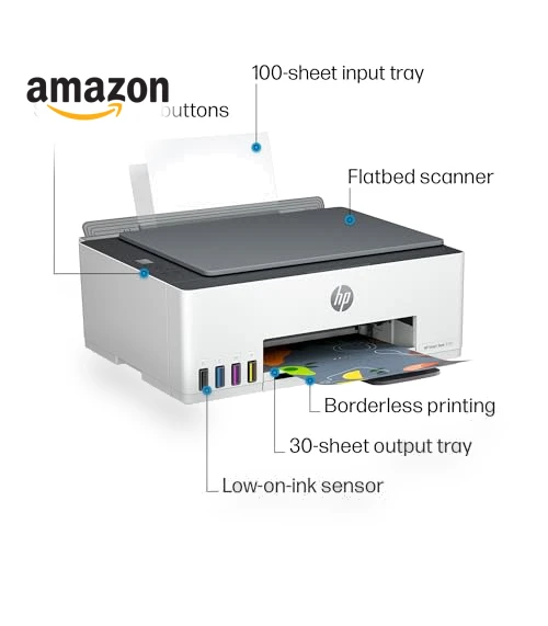 Wireless All-in-One Ink Tank Printer with 2 years of ink included — Printer Supplies, HP
