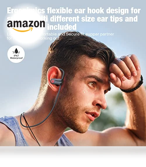 Wireless Bluetooth Headphones with 16 Hours Playtime, IPX7 Waterproof — Headphones, Boean