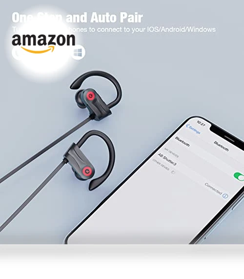 Wireless Bluetooth Headphones with 16 Hours Playtime, IPX7 Waterproof — Headphones, Boean