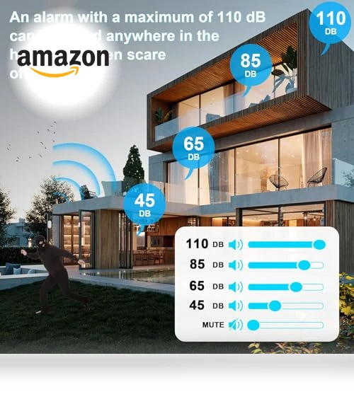 Wireless Door Sensor Chime with 500 FT Range, 26 Chimes, 5 Adjustable Volume — Kits, SanJie