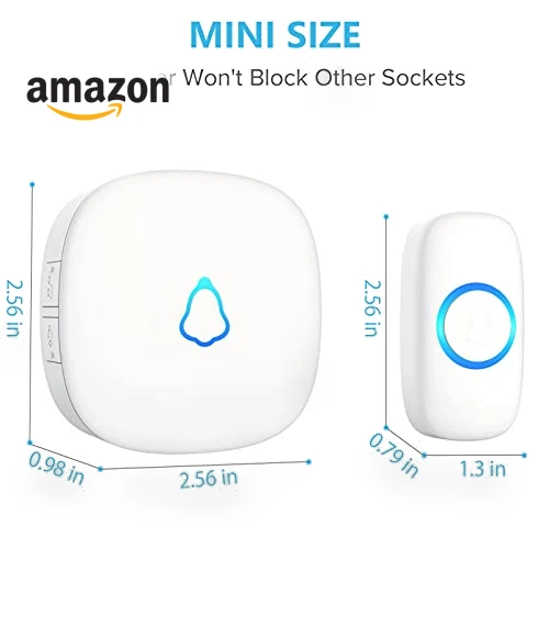 Wireless Doorbell with 58 Chimes, 1000Ft Range, Waterproof — Kits, SECRUI