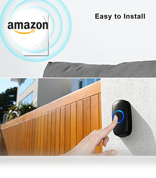 Wireless Doorbell with 58 Chimes, Waterproof, 1000Ft Range — Smart Home Security, SECRUI