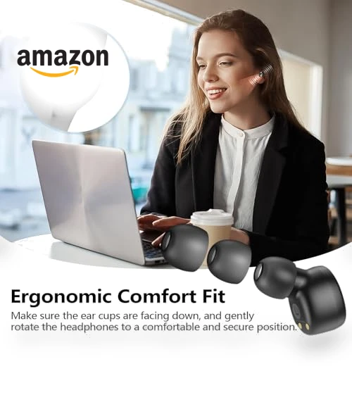 Wireless Earbuds Bluetooth 5.3 with Deep Bass, Lightweight for Sports — In-Ear Headphones, kurdene