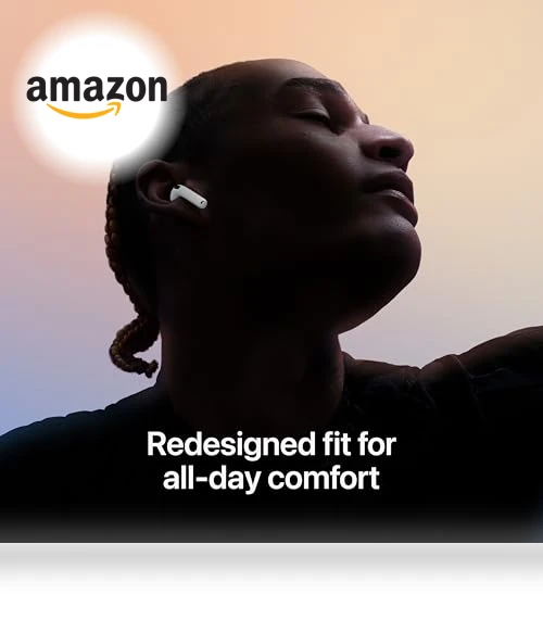 Wireless Earbuds with Active Noise Cancellation, Bluetooth Headphones, USB-C Charging Case — In-Ear Headphones, Apple