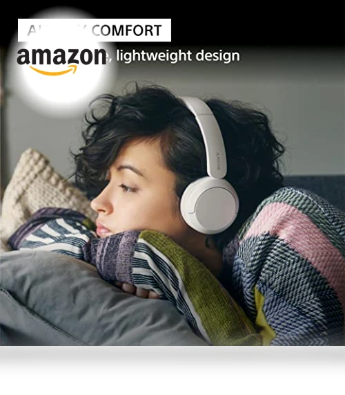 Wireless On-Ear Headphones with Microphone, Bluetooth 5.2 — In-Ear Headphones, Sony