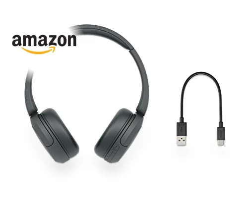 Wireless On-Ear Headphones with Microphone, Bluetooth 5.2 — In-Ear Headphones, Sony