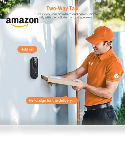 Wireless Smart Video Doorbell Camera with AI Human Detection — Kits, Shenzhen Puge Electronics Co., Ltd.