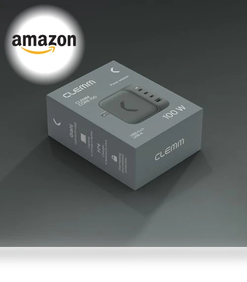 100W GaN USB-C Charger, 4-Port Fast Charging Adapter — USB Hubs, Univent Engineering PTE. LTD