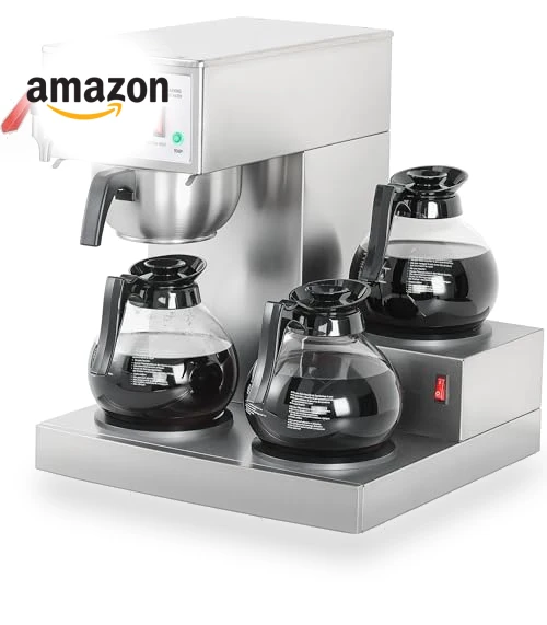 12 Cup Commercial Drip Coffee Maker with Auto Filling and Hot Water Dispenser — Coffee Makers, NUPANT