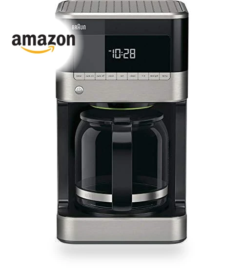 12 Cup Drip Coffee Maker with Pure Flavor System — Electric Blade Coffee Grinders, Braun