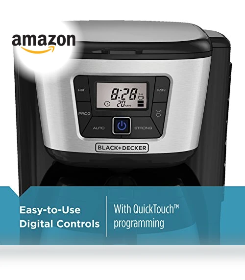 12-Cup Thermal Coffee Maker with Stainless Steel Carafe — Beverage Warmers, BLACK+DECKER
