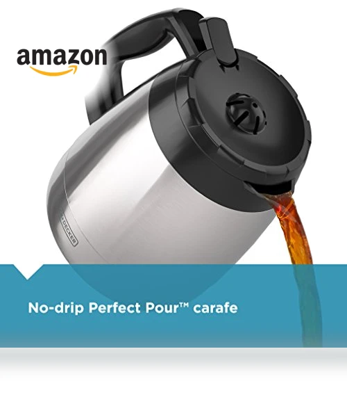 12-Cup Thermal Coffee Maker with Stainless Steel Carafe — Beverage Warmers, BLACK+DECKER