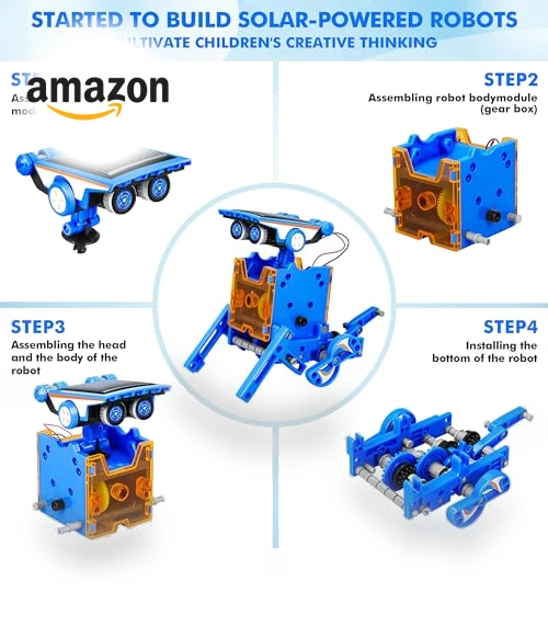 13-in-1 Education Solar Power Robots Toys for Kids — Solar Power, Bottleboom