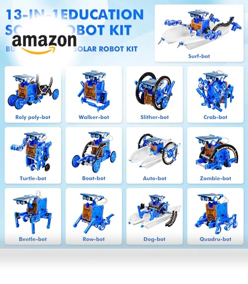 13-in-1 Education Solar Power Robots Toys for Kids — Solar Power, Bottleboom