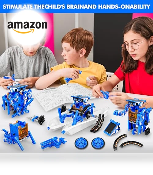 13-in-1 Education Solar Power Robots Toys for Kids — Solar Power, Bottleboom