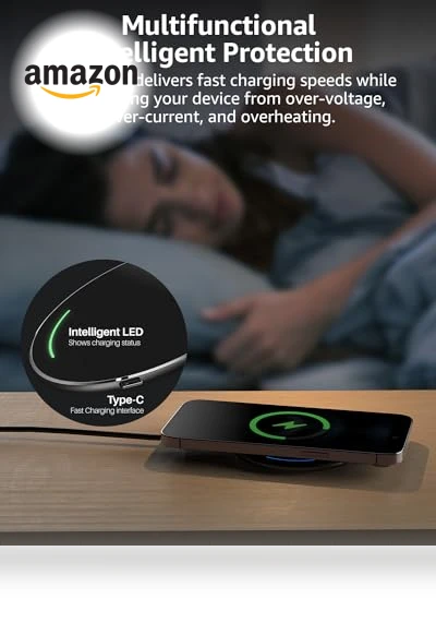 15W Max Fast Wireless Charging Pad — Chargers, TOZO