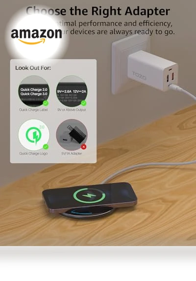 15W Max Fast Wireless Charging Pad — Chargers, TOZO