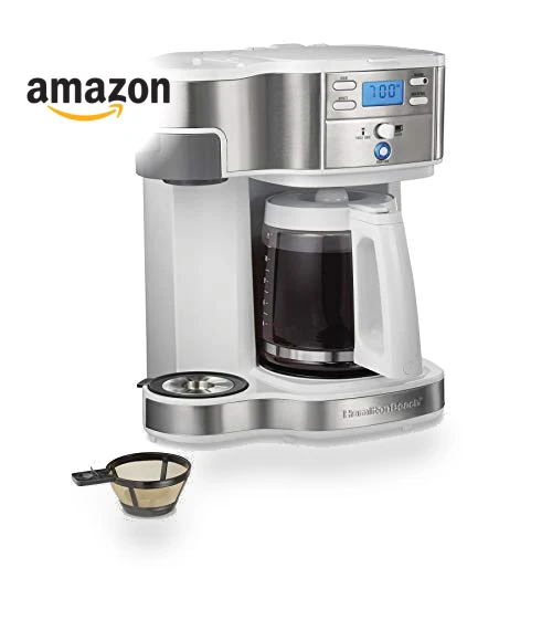 2-Way 12 Cup Programmable Drip Coffee Maker & Single Serve Machine — Single-Cup Coffee Makers, Hamilton Beach