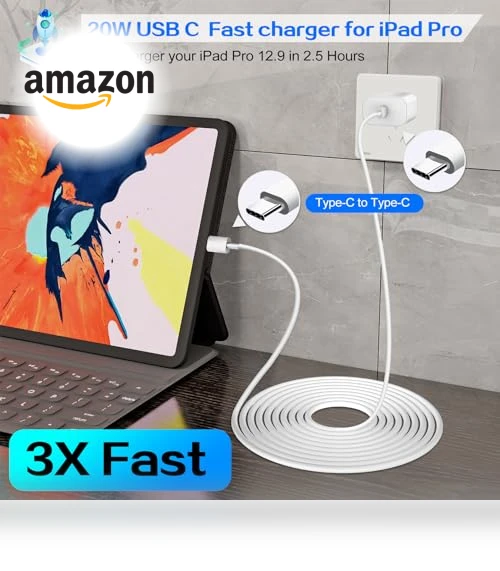 20W Fast USB C Charger Block with 6FT Cable for iPhone 16 Pro — Charging Solutions, Shenzhen Liuri Technology Co.,Ltd.