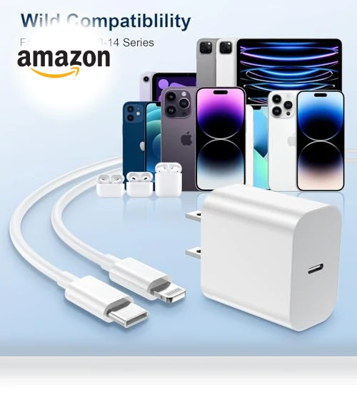 20W PD USB C Fast Charger with 6FT Cable 4 Pack — Charging Solutions, GREPHONE