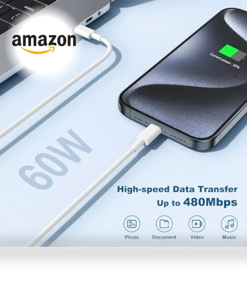 20W USB C Fast Charger with 6FT Cable for iPhone 16/15, iPad Pro, Samsung Galaxy — Charging Solutions, shenzhen hongmingou technology co., ltd