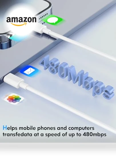 20W USB C Fast Charger with MFi Certified Lightning Cables — Lightning, QUZUDN