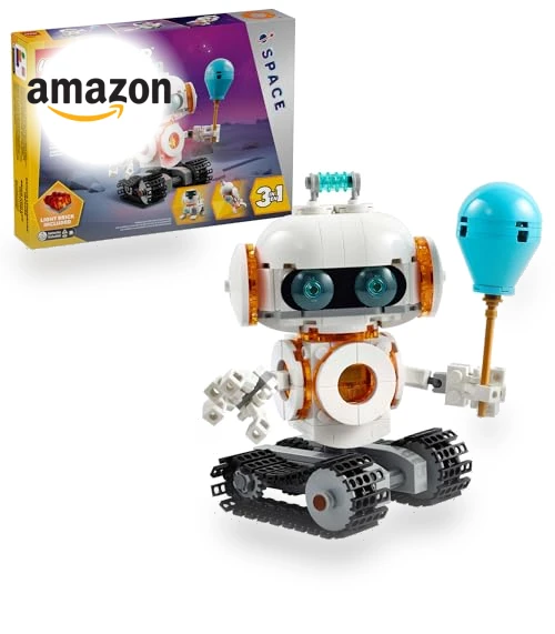 3 in 1 Space Robot Toy - Building Kit with Robot, Spaceship, or Robot Dog — Construction Kits, LEGO