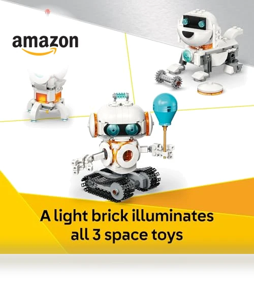 3 in 1 Space Robot Toy - Building Kit with Robot, Spaceship, or Robot Dog — Construction Kits, LEGO