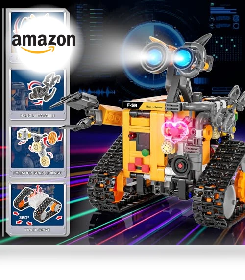 4-in-1 Remote & APP Controlled RC Wall Robotics Kit STEM Toys — Construction Kits, Demkia