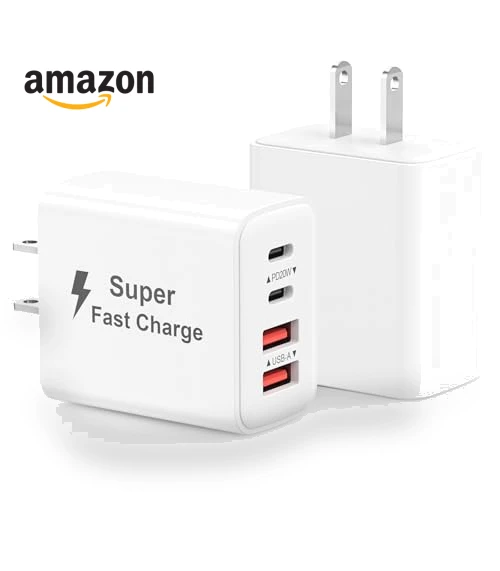 40W 4-Port USB C Fast Charger Block — Chargers, MateStar