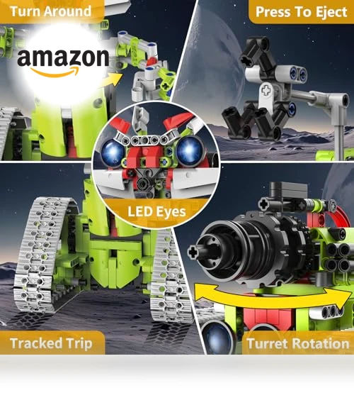 5 in 1 STEM Robot Building Kit with APP & Remote Control — Construction Kits, VOPOGLNE