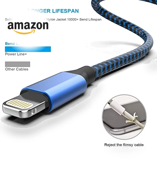 6Pack Fast Charging Lightning Cable for iPhone — Lightning, MUXA