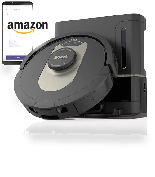 AI Robot Vacuum with XL HEPA Self-Empty Base, LIDAR Navigation, Wi-Fi Connected — Smart Cleaning Robots, Shark