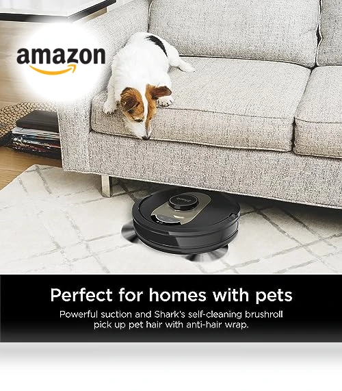 AI Robot Vacuum with XL HEPA Self-Empty Base, LIDAR Navigation, Wi-Fi Connected — Smart Cleaning Robots, Shark