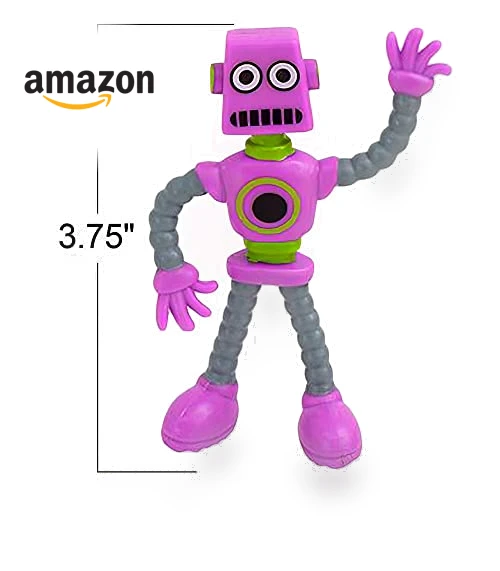 Bendable Robot Figures, Set of 12 Flexible Men — Stress Relievers, ArtCreativity