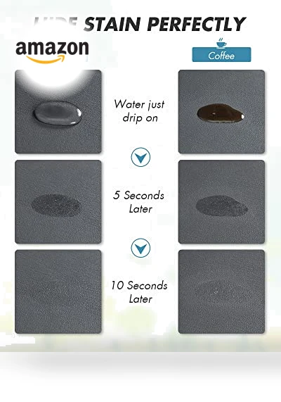 Coffee Mat Hide Stain Rubber Backed Absorbent Dish Drying Mat — Doormats, AMOAMI
