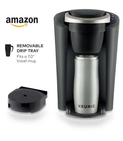 Compact Single-Serve K-Cup Pod Coffee Maker with 3 Brew Sizes — Single-Cup Coffee Makers, Keurig