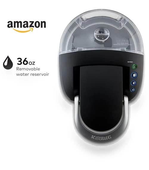 Compact Single-Serve K-Cup Pod Coffee Maker with 3 Brew Sizes — Single-Cup Coffee Makers, Keurig
