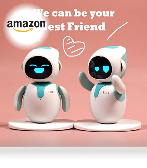 Cute Robot Pets Toys with Emotions and Mini-Games — Interactive Animal Companions, Energize Lab