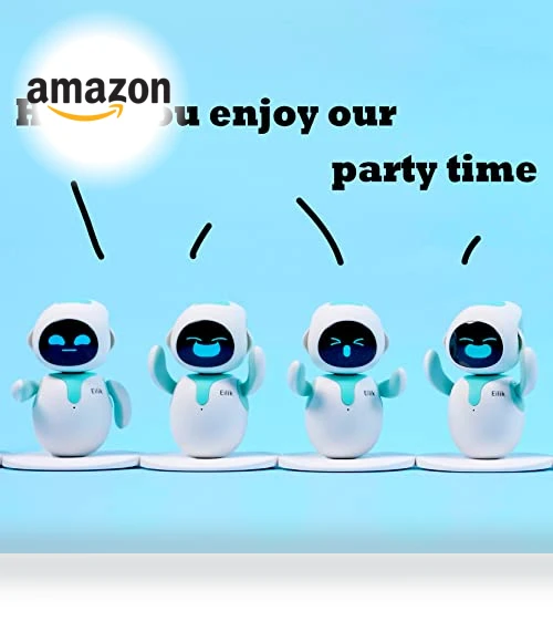 Cute Robot Pets Toys with Emotions and Mini-Games — Interactive Animal Companions, Energize Lab