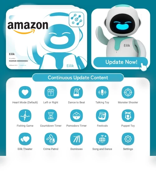 Cute Robot Pets Toys with Emotions and Mini-Games — Interactive Animal Companions, Energize Lab