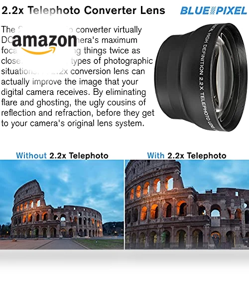 DSLR Camera Bundle with 18-55mm Lens, Wide Angle & Telephoto Lenses, Memory Cards & Accessories — Accessory Kits, Canon