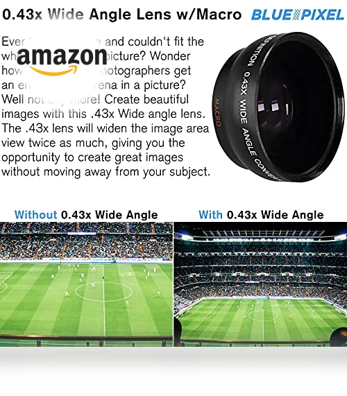 DSLR Camera Bundle with 18-55mm Lens, Wide Angle & Telephoto Lenses, Memory Cards & Accessories — Accessory Kits, Canon