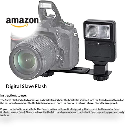 DSLR Camera Bundle with 18-55mm Lens, Wide Angle & Telephoto Lenses, Memory Cards & Accessories — Accessory Kits, Canon