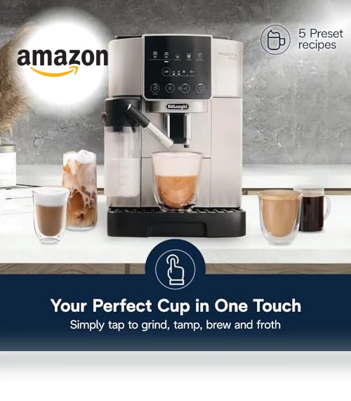Espresso & Coffee Machine with Automatic Milk Frother — Coffee & Espresso Combos, De'Longhi